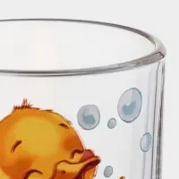 Набор детской посуды &laquo;Утята&raquo;, 3 предмета: кружка, салатник, тарелка, стекло, прозрачный