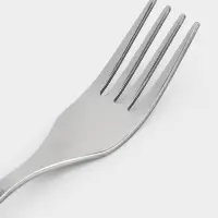 Вилка столовая &laquo;Уралочка&raquo;, длина 19.5 см, толщина 2 мм, нержавеющая сталь, серебристая