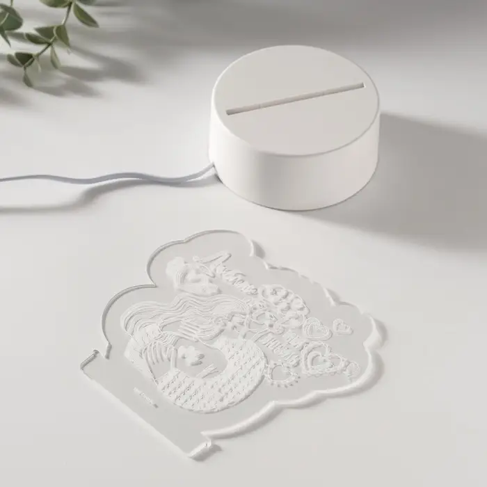 Светильник 3D RISALUX &laquo;Люблю тебя любить&raquo;, LED-ночник, RGB, от сети