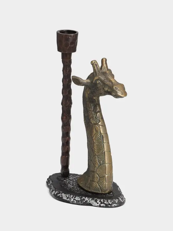 Подсвечник &laquo;Жирафик&raquo;, 14.5&times;9.5&times;24 см, алюминий
