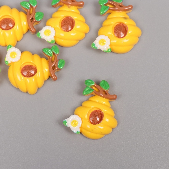 Декор для творчества пластик Декор для творчества пластик "Пчелиный улей" набор 6 шт 2,8х2,7х0,8 см