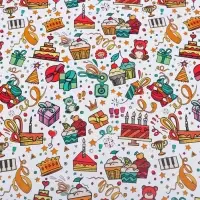 Бумага упаковочная глянцевая &laquo;Угощения&raquo;, 70&times;100 см