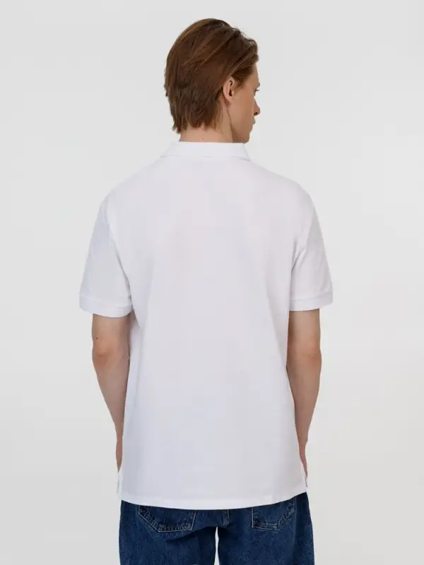 Рубашка поло унисекс Pacific, белая, размер XXL