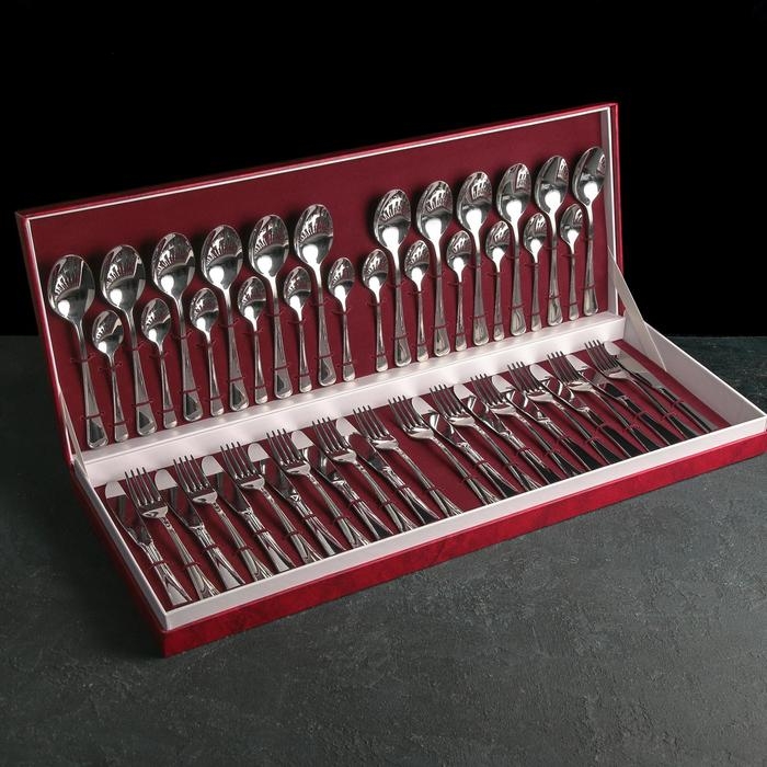 Набор столовых приборов Garde Garde (Нытва) &laquo;Мондиал&raquo;, 48 предметов, толщина 2,5 мм, декоративная коробка МИКС