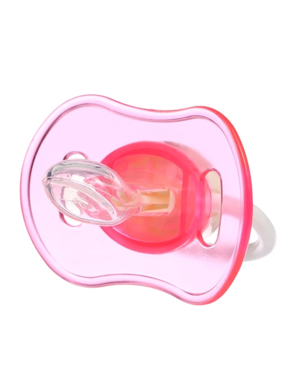 Пустышка ортодонтическая, с колпачком, от 3 мес., цвет розовый/фиолетовый Пустышка ортодонтическая, с колпачком, от 3 мес., цвет розовый/фиолетовый