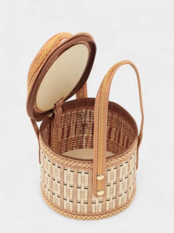 Корзина для хранения Доляна Nature, 14&times;14&times;13, бамбук