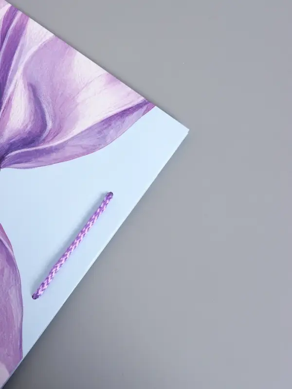 Пакет подарочный "Сиреневый бант" ламинированный 26 х 12 х 32 см