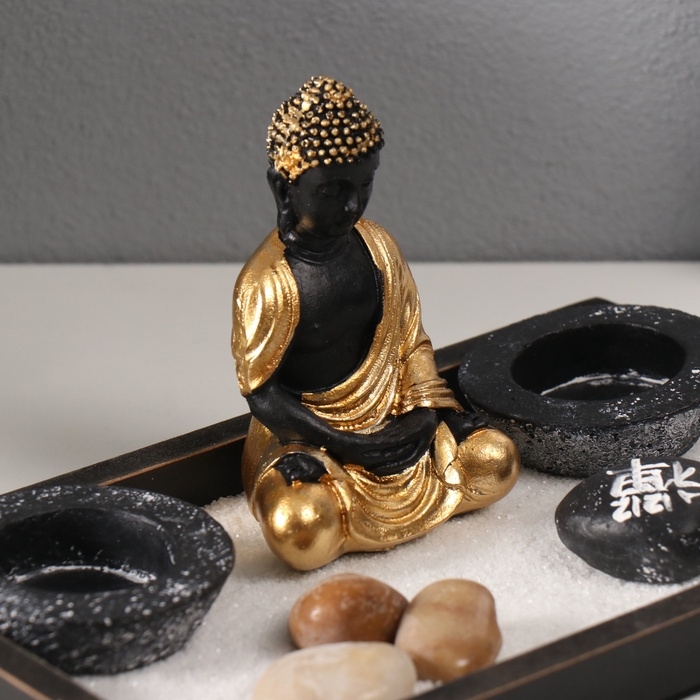 Сад Дзен  Сад Дзен "Будда в золотой тоге" песок 22х13х10,2 см