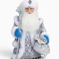 Дед Мороз под ёлку &laquo;Зимнее волшебство. Новогодняя игрушка в шубе, с посохом и подарками&raquo; двигается, 30 см