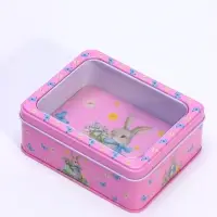 Шкатулка металлическая &laquo;Зайка с большим бантом и букетом&raquo;, 13.5&times;11&times;5 см