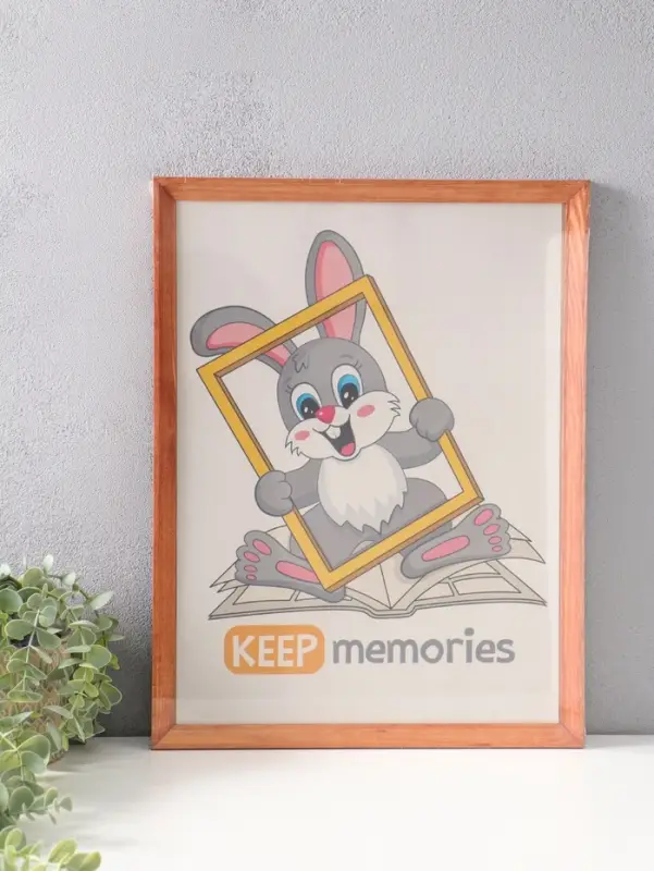 Фоторамка дерево 30х40 см, орех №2 (пластиковый экран)