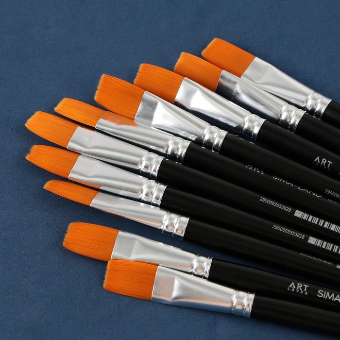 Кисть для рисования синтетика плоская №24 Кисть для рисования синтетика плоская №24