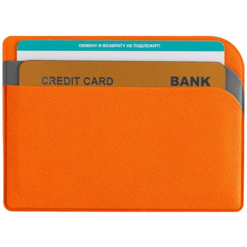 Чехол для карточек Dual, оранжевый