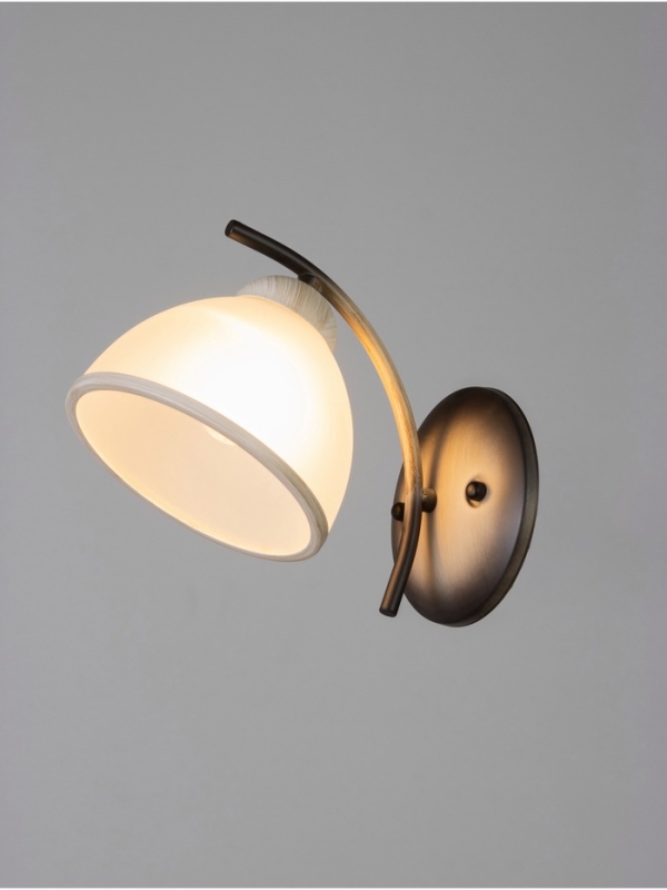 Спот "Джина" 1хЕ27 40Вт черно-бежевый 22х15х16 см