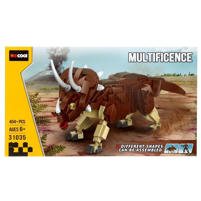 Конструктор Дино «Трицератопс», 404 детали