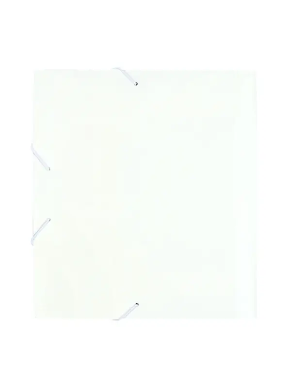 Папка на резинке А5, 500 мкм, Calligrata, корешок 15 мм, до 100 листов, белая