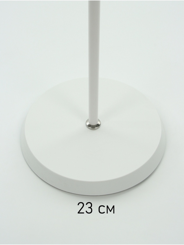 Торшер "Кира" 2х40Вт Е27 белый 36х46х182см