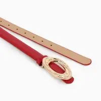 Ремень жен 04-01-01-04, Июнь2513, 2,4*0,3*110 см, без винта, пряж золото, гвоздик, крачный 1090316 Ремень жен 04-01-01-04, Июнь2513, 2,4*0,3*110 см, без винта, пряж золото, гвоздик, крачный 1090316