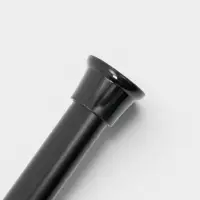 Карниз для ванной комнаты "Контур" 110-200 см, цвет черный