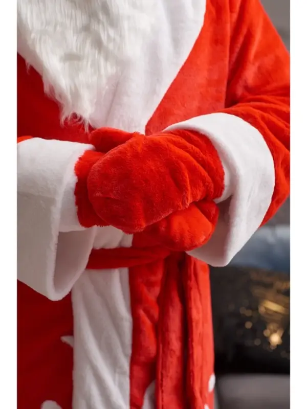 Карнавальный костюм красный «Дед Мороз»: шуба, шапка, варежки, борода, 52-54, рост 180 Карнавальный костюм красный «Дед Мороз»: шуба, шапка, варежки, борода, 52-54, рост 180