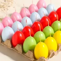 Свеча пасхальная "Яичко" 64 гр (набор 30 шт), ассорти цветов