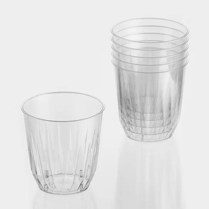 Стакан пластиковый одноразовый «Баккара», 200 мл, прозрачный