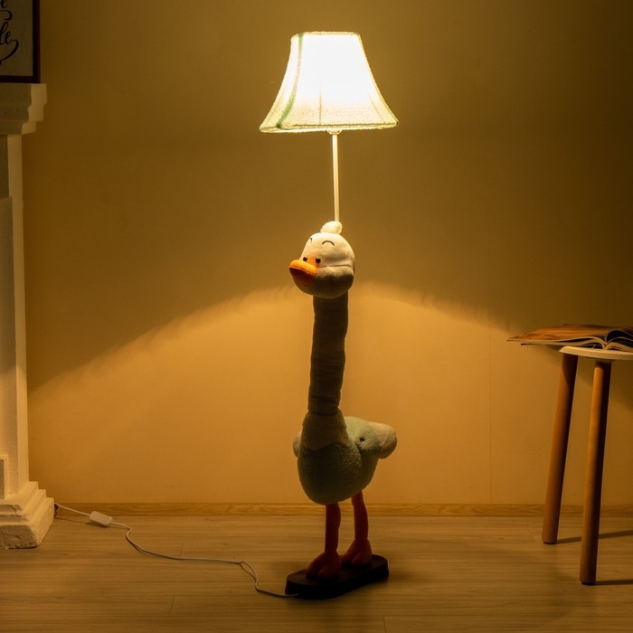 Торшер  Торшер "Гусь" Е27 15Вт синий 40х50х125см