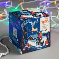 Гирлянда &laquo;Нить&raquo; 10 м, IP20, белая нить, 100 LED, 8 режимов, 220 В, свечение мульти