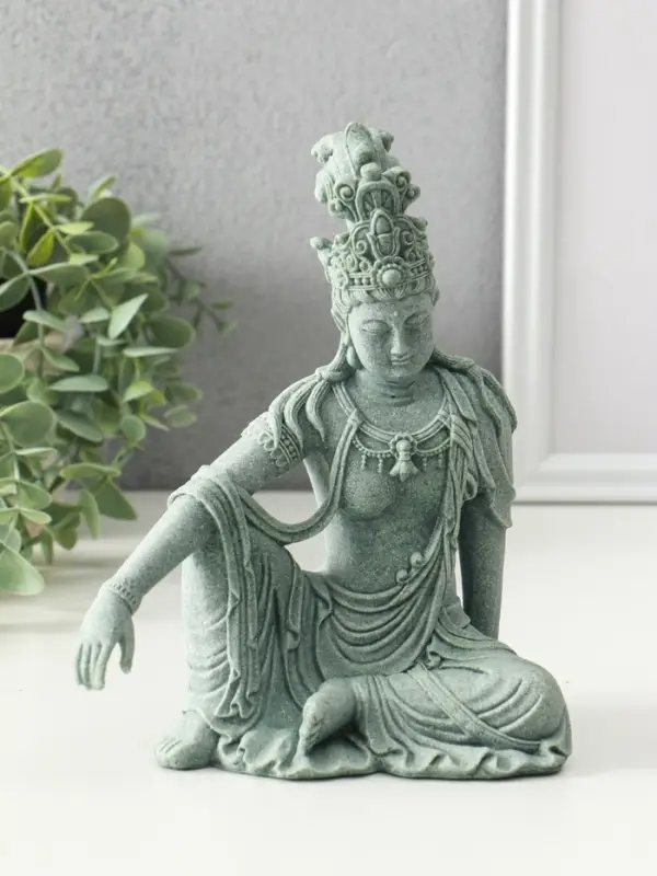 Сувенир песчаник "Богиня Гуанинь" 10х17х19,5 см