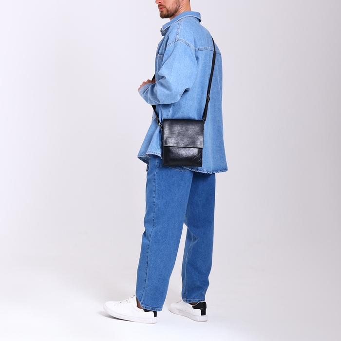 Сумка мужская, цвет чёрный Сумка мужская, цвет чёрный