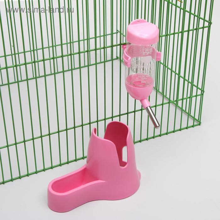 Комплекс для грызунов с кормушкой и поилкой 80 мл, микс цветов Комплекс для грызунов с кормушкой и поилкой 80 мл, микс цветов