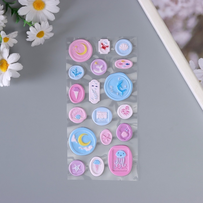 Наклейка для творчества Наклейка для творчества "Печать. Отпуск" 22х10 см