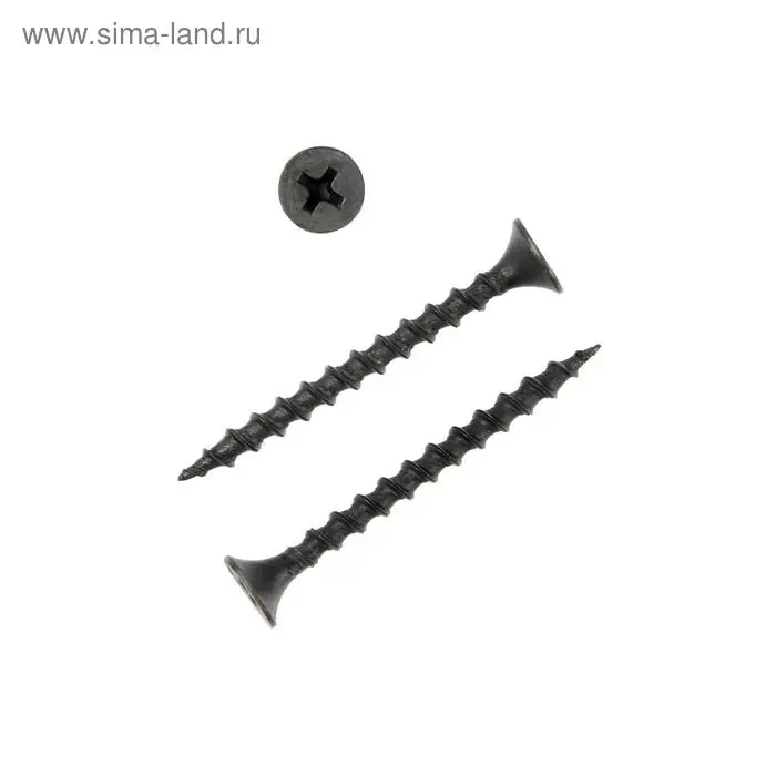 Саморез 3.5&times;41 мм ТУНДРА PREMIUM, потай, крупная резьба, шлиц PH, фосфатированный, 1 кг