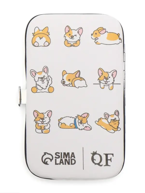 Набор маникюрный CORGI, 7 предметов, PVC-чехол, разноцветный