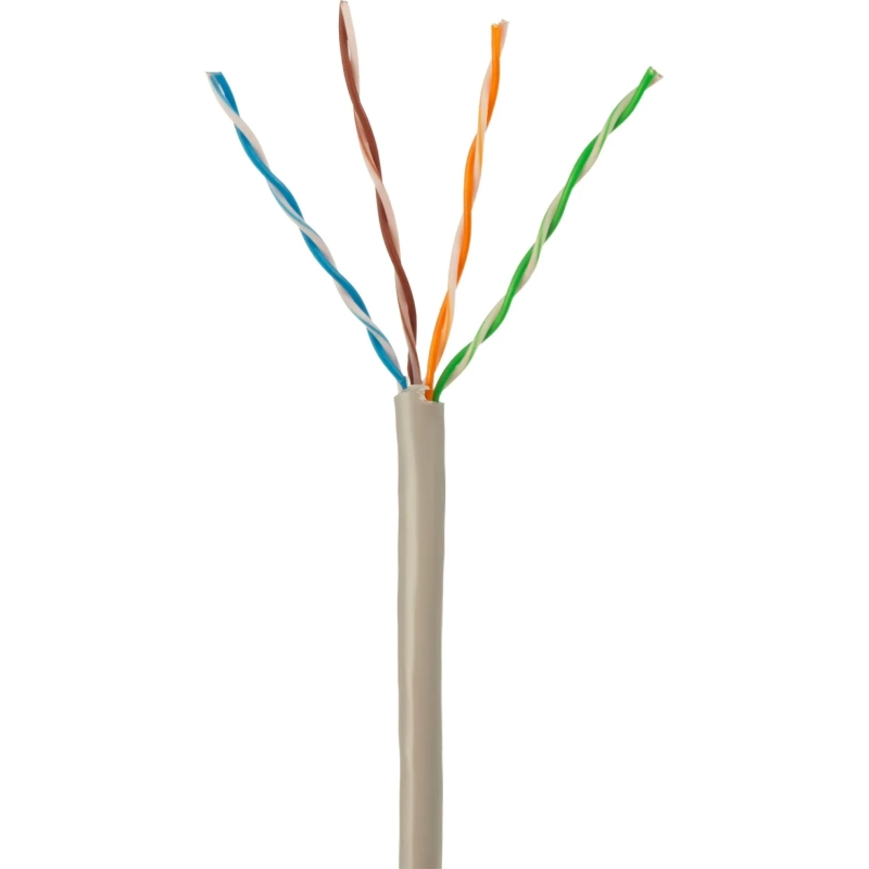 Кабель BigTech BT-CECR-002 медь UTP 4 пары, кат.5e AWG24 PVC 100м сер