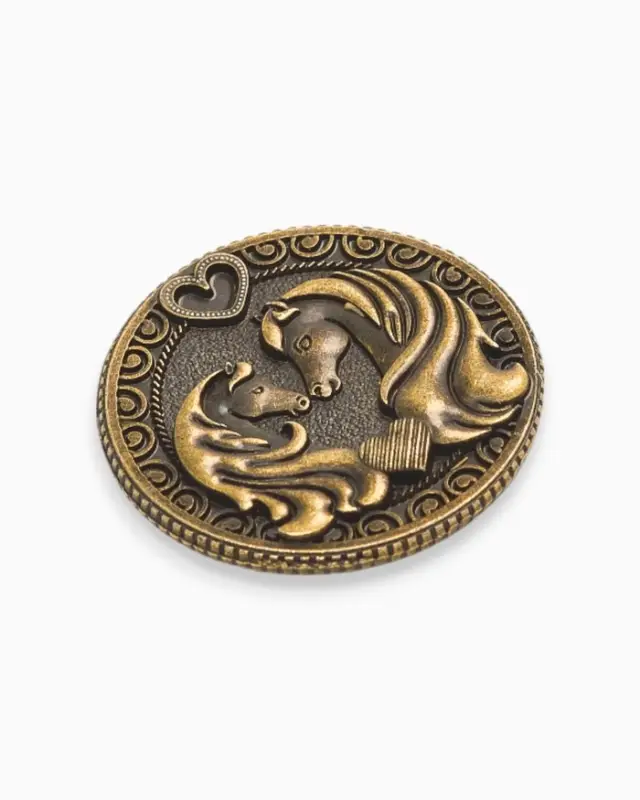 Монета новогодняя сувенирная «Любви и счастья», латунь, диам 2.5см