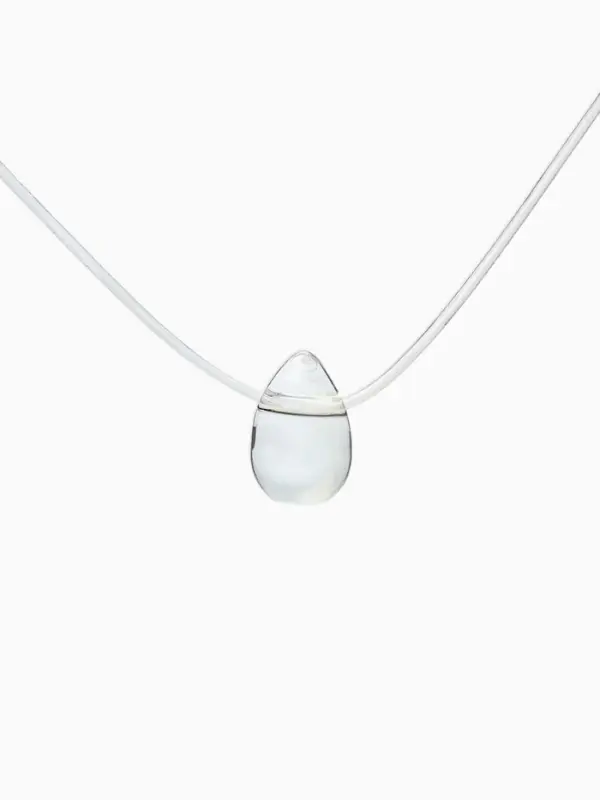 Кулон на леске &laquo;Счастье ждёт тебя&raquo;, капля, радужный, 35 см