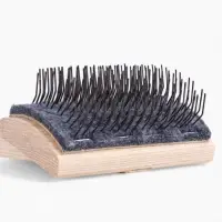 Щетка-пуходёрка деревянная ZOONIK «Кавказец» полукруглая, 100×55 см