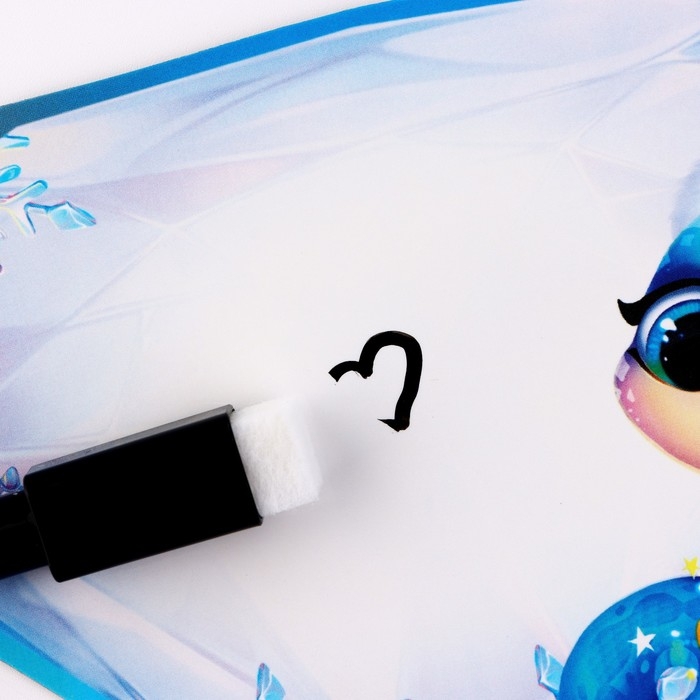 Магнитная доска с полем для записи и фломастером «Алмаз», на Новый Год, 16,1 х 11,4 см