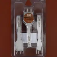 Набор строчных игольчатых пробойников для кожи, 3 шт., шаг=4 мм