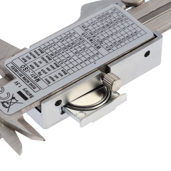 Штангенциркуль электронный ТУНДРА ПРОФИ, металлический, с глубиномером, 150 мм Штангенциркуль электронный ТУНДРА ПРОФИ, металлический, с глубиномером, 150 мм