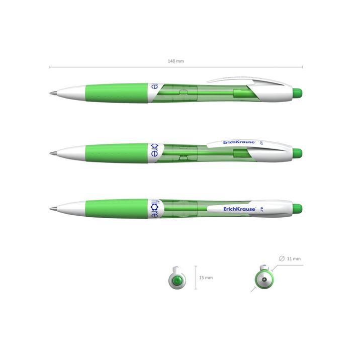 Ручка шариковая автоматическая FIORE, узел 0.7 мм, чернила синие, резиновый держатель, длина линии письма 1000 метров, МИКС Ручка шариковая автоматическая FIORE, узел 0.7 мм, чернила синие, резиновый держатель, длина линии письма 1000 метров, МИКС
