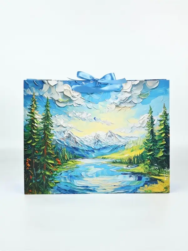 Подарочный пакет &laquo;Горы&raquo;, 40 &times; 31 &times; 11,5 см