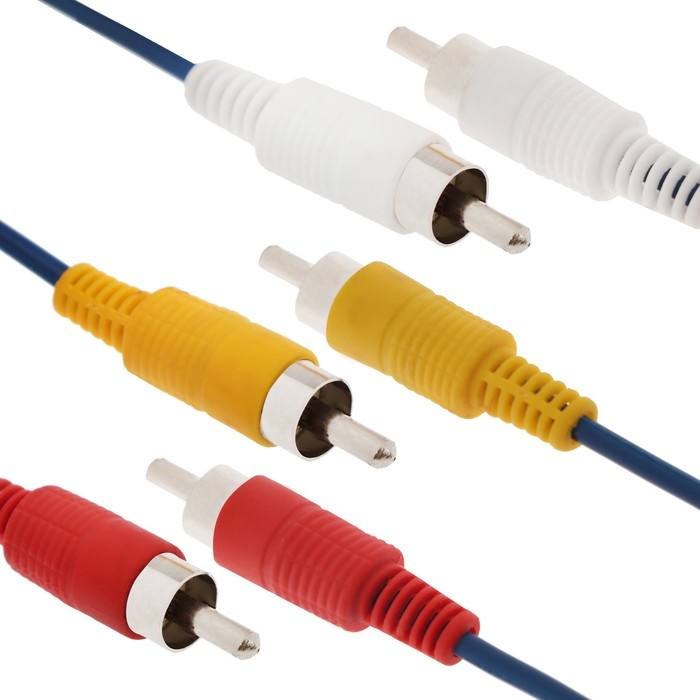 Кабель Luazon KDGN-003, 3xRCA (M) - 3xRCA (M), 3 м Кабель Luazon KDGN-003, 3xRCA (M) - 3xRCA (M), 3 м