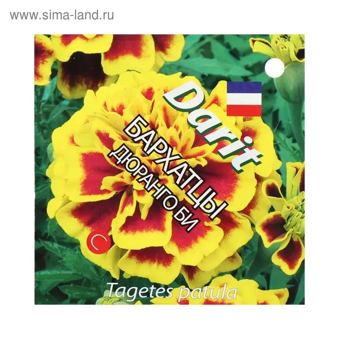 Семена цветов Бархатцы "Дюранго Би" отклоненные, О, DARIT  10 шт