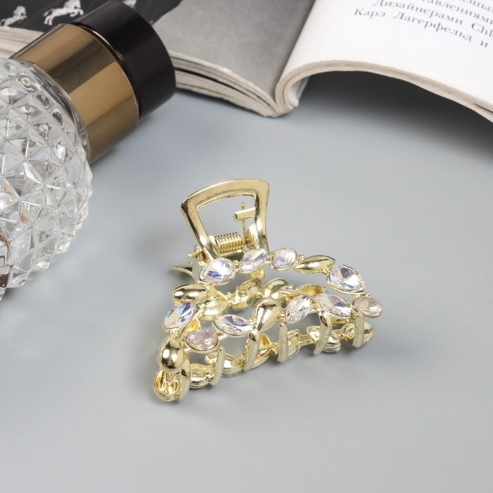 Краб для волос Краб для волос "Кэли" дуга, 5 см, золото