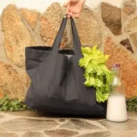 Сумка изо льна двухсторонняя SL HOME Linear bag, 67&times;35 см