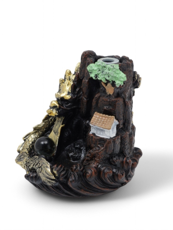 Подставка для благовоний "Дракон в гора×" 10×12,5 см