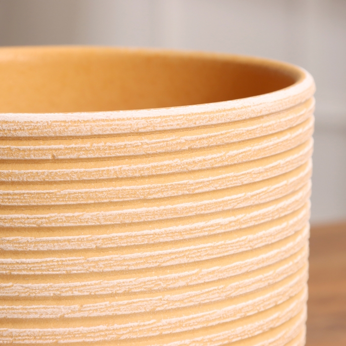 Горшок цветочный Лоза бежевый бук №2, 1,6 л, d - 15,2 см Горшок цветочный Лоза бежевый бук №2, 1,6 л, d - 15,2 см