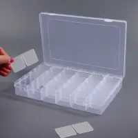 Органайзер для хранения мелочей, 36 ячеек, 27.3&times;17.5&times;4.5 см, прозрачный
